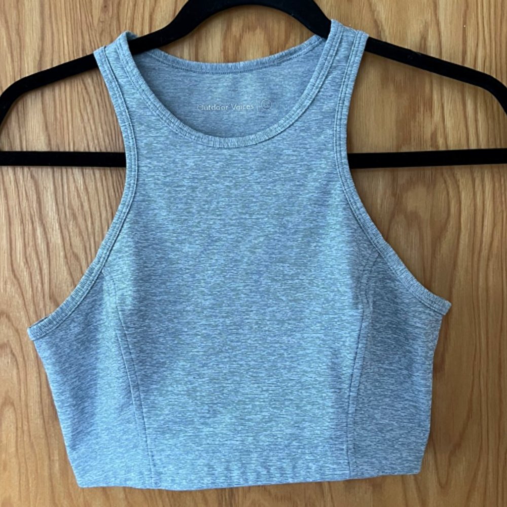 Outdoor Voices Athena Crop Size Small - heather light blue